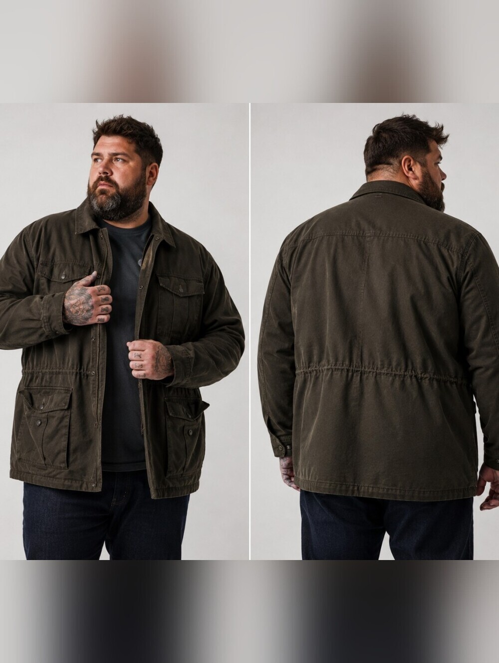 Timberland Mens Stratham Issue Authentic Outdoor Gear Utility Coat SIZE XXL